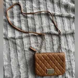 Nine West Caramel Brown Crossbody Bag